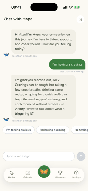 A conversation with Hope about a craving